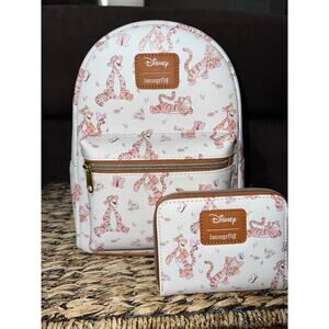 Loungefly Disney Winnie The Pooh Tigger Butterfly Mini Backpack Wallet
